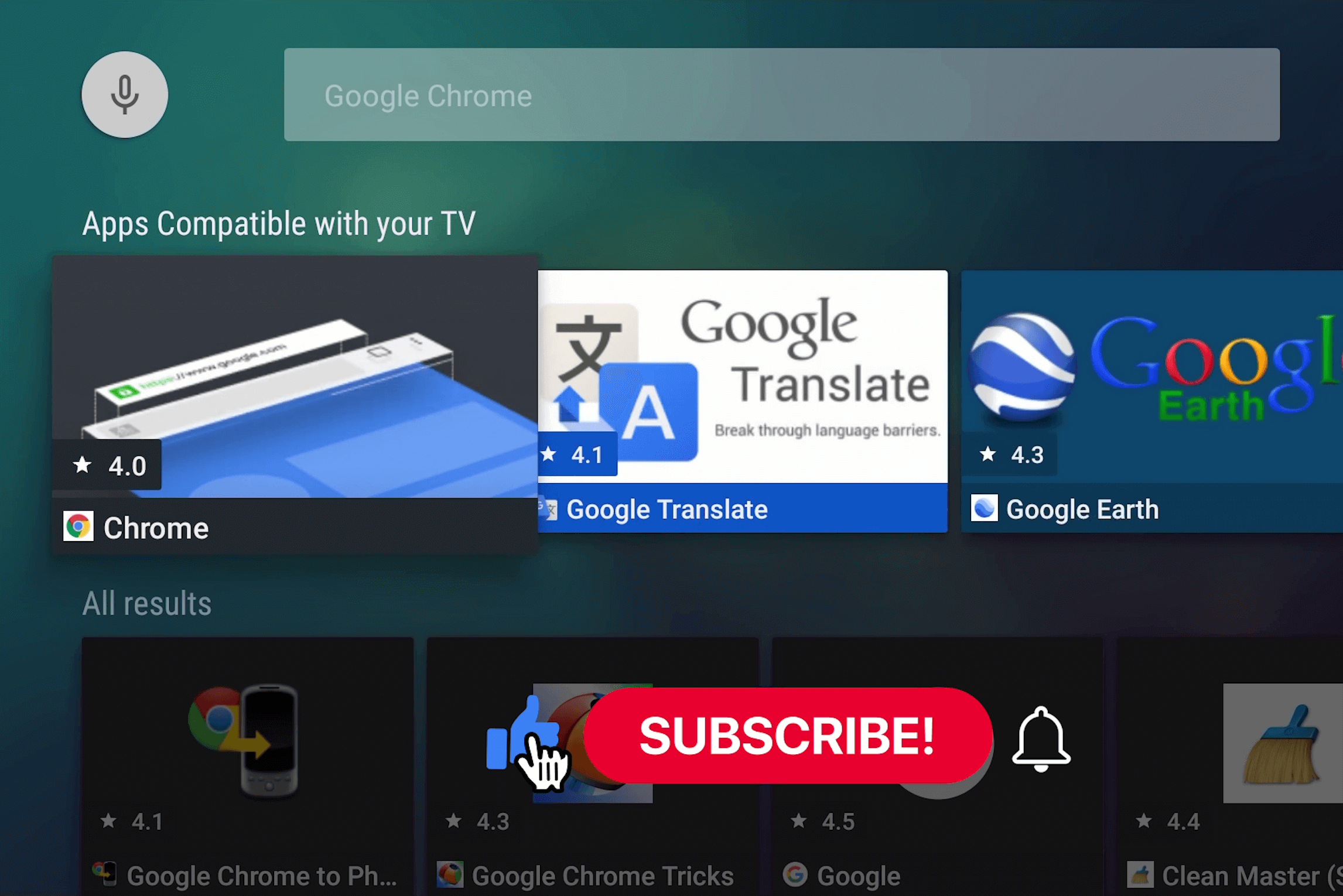 install chrome on android tv