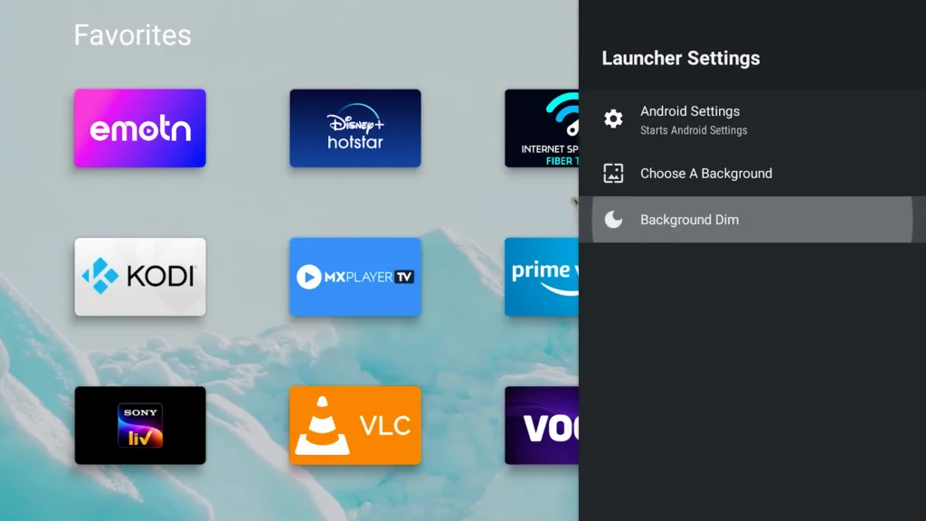 Launchy Launcher for android tv