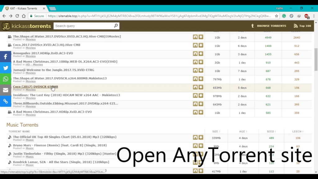 how to open a torrent file online