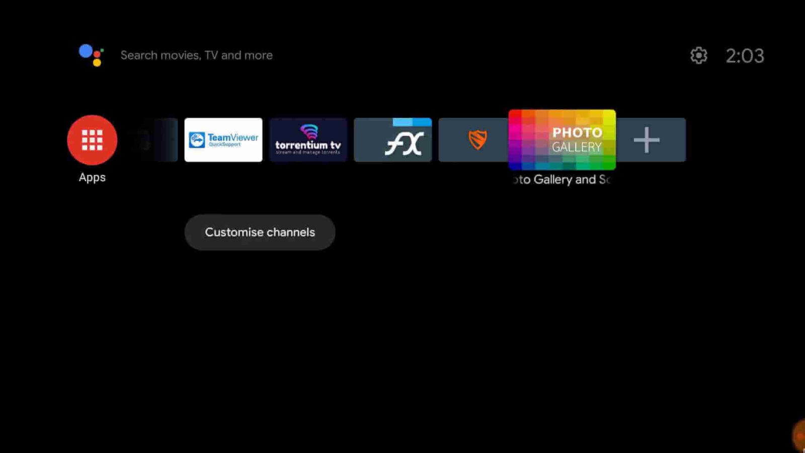 Photo Gallery On Android TV