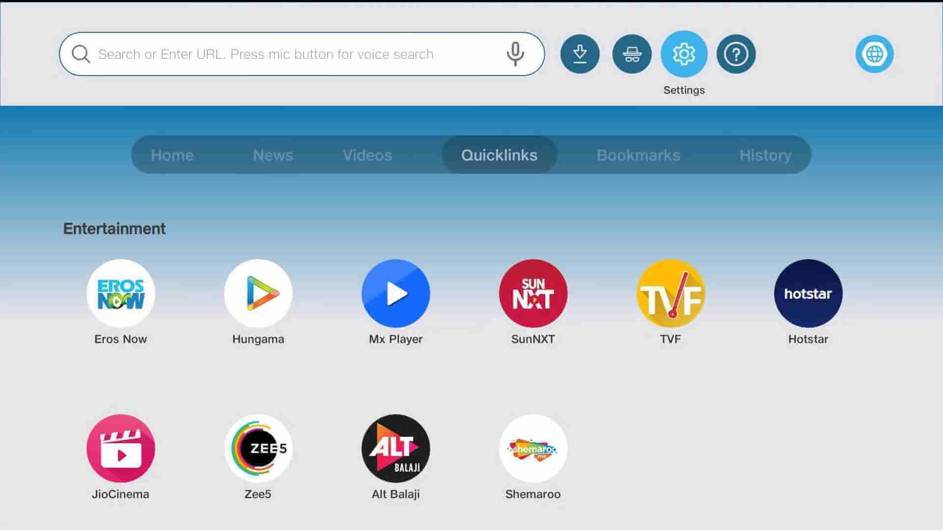 tv browser android sync