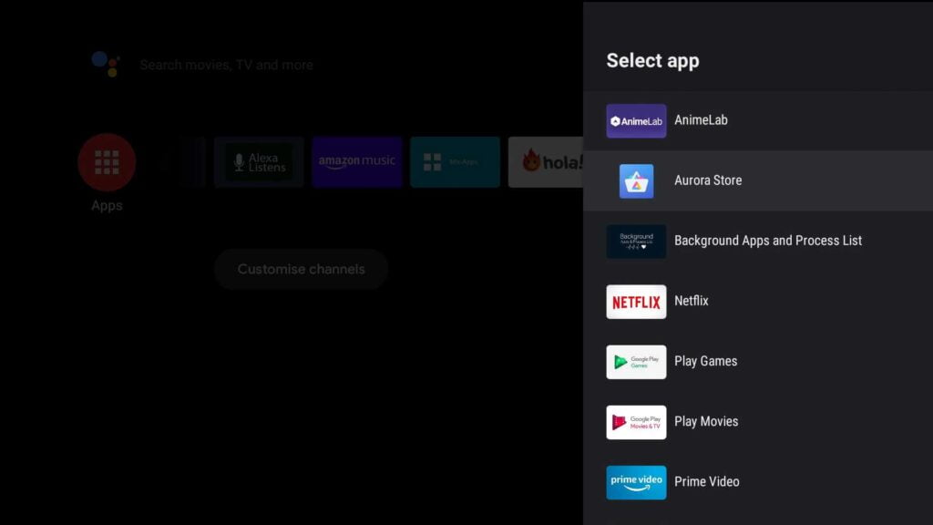 Install any android app on tv