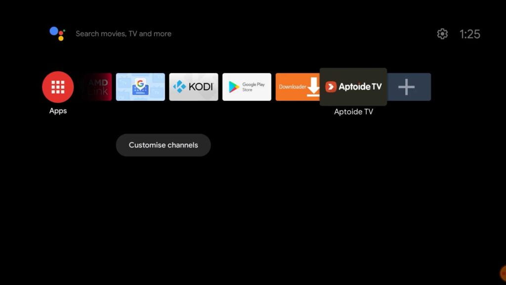 install any smartphone app on android tv 