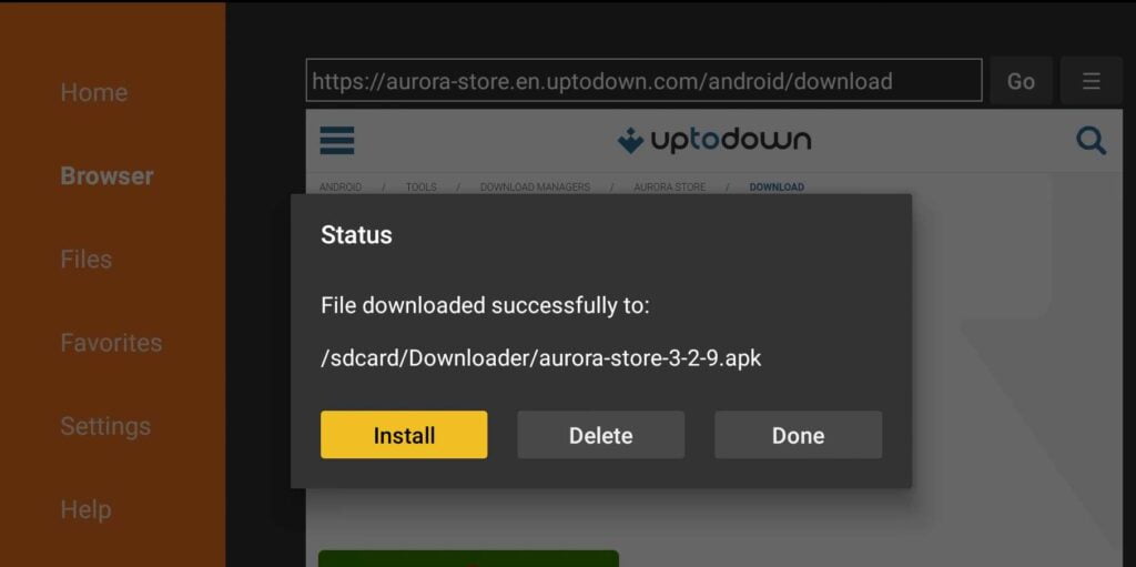Install App On Android TV