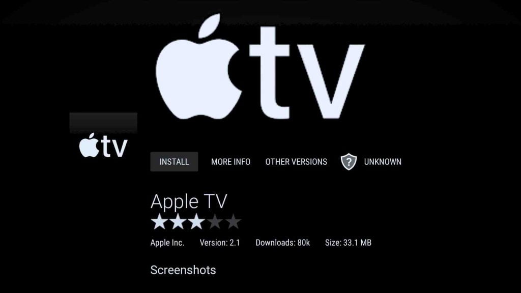 Apple TV app for android tv