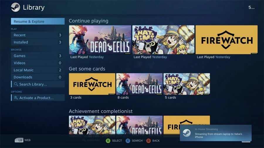 SteamLink App For Android TV