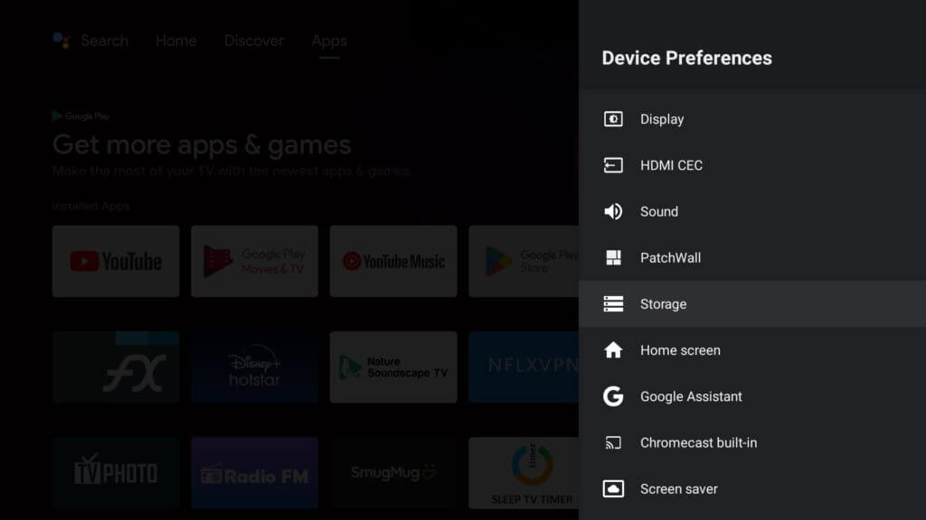 Android TV storage expand using usb drive